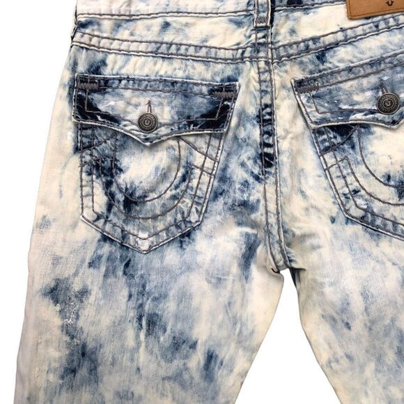 Vintage True Religion Jeans Size 34 RICKY SUPER T Blue - Picture 2 of 10